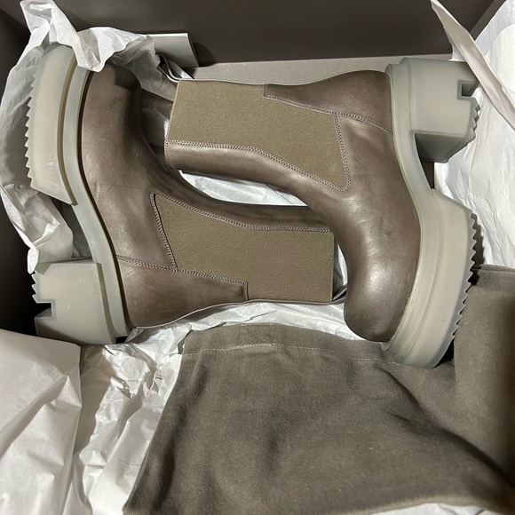 Rick Owens Beatle Abstract Boots Dust/Clear New/Never worn Size 36 - Picture 3 of 10